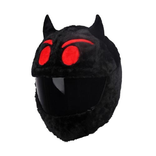 BLACK DEVIL EMOJI | Helmet Cover