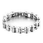 Motorcycle Chain Bracelet – Stainless Steel Biker Style (Multiple Styles)
