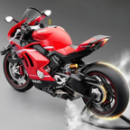 Realistic Motorcycle Model- Steam Exhaust | KAWASAKI & DUCATI |