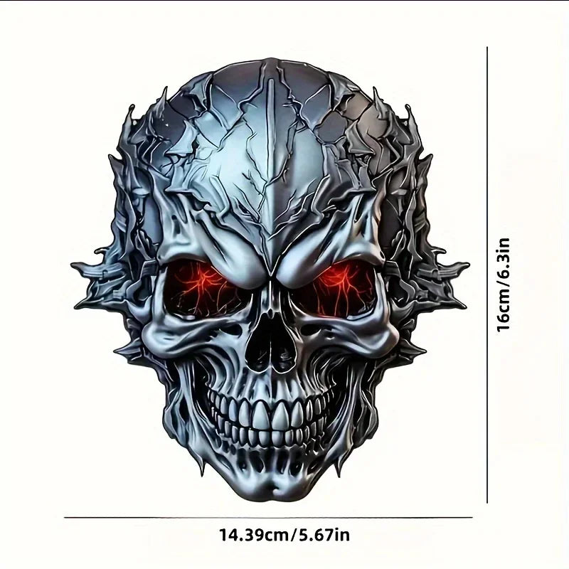 Skull Motorcycle Sticker