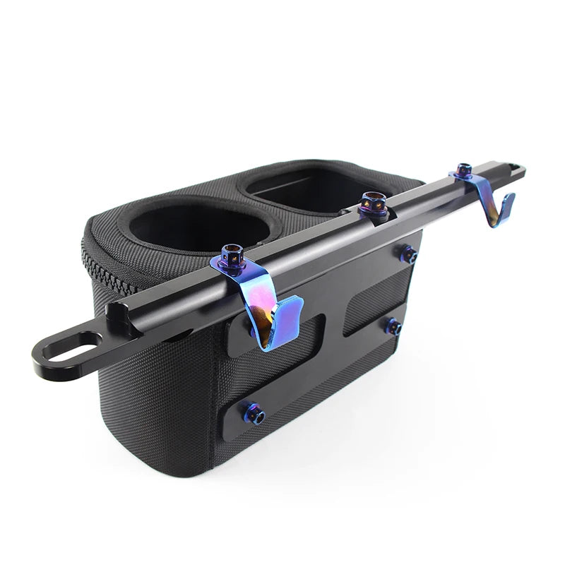Motorcycle Storage Drink Cup Holder with Crossbar Mount