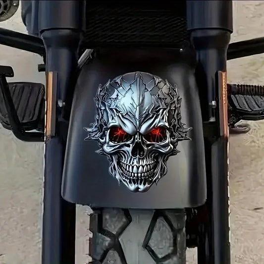 Skull Motorcycle Sticker