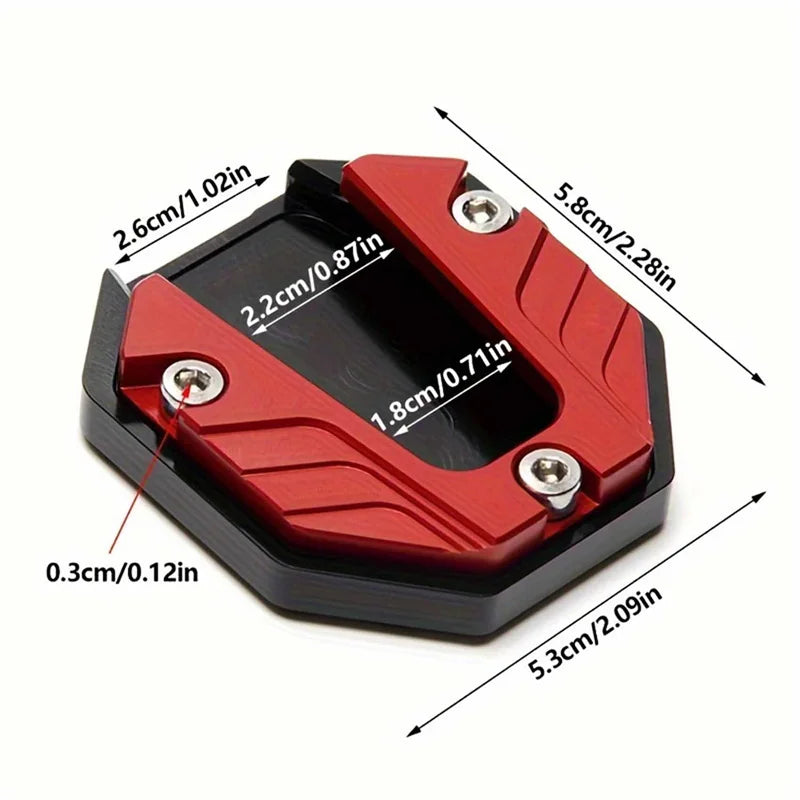 Motorcycle Kickstand Extender – Side Stand Extension | Foot Pad Support Plate