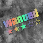 Motorcycle Sticker "WANTED" ★★★★★ Grand Theft Auto (GTA)