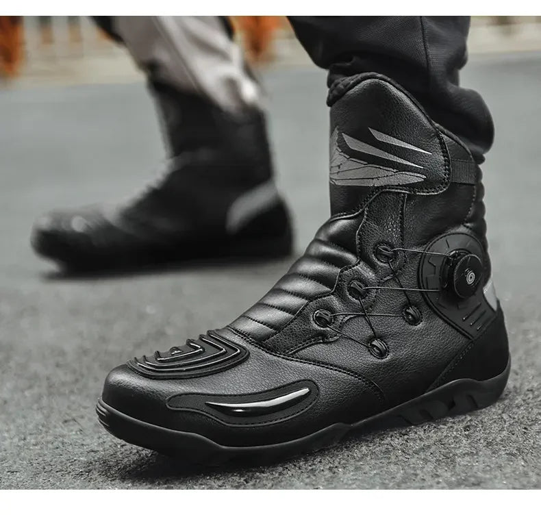 Rider SpinLock Motorcycle Boots – Lightweight & Protection