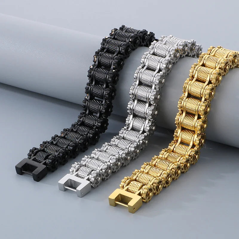 Stainless Steel MOTORCYCLE CHAIN Bracelet