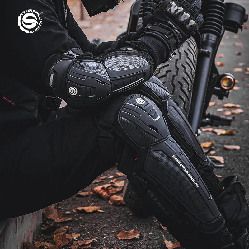 RobotBoy™️ Motorcycle Armor – Knee & Elbow Protection Set