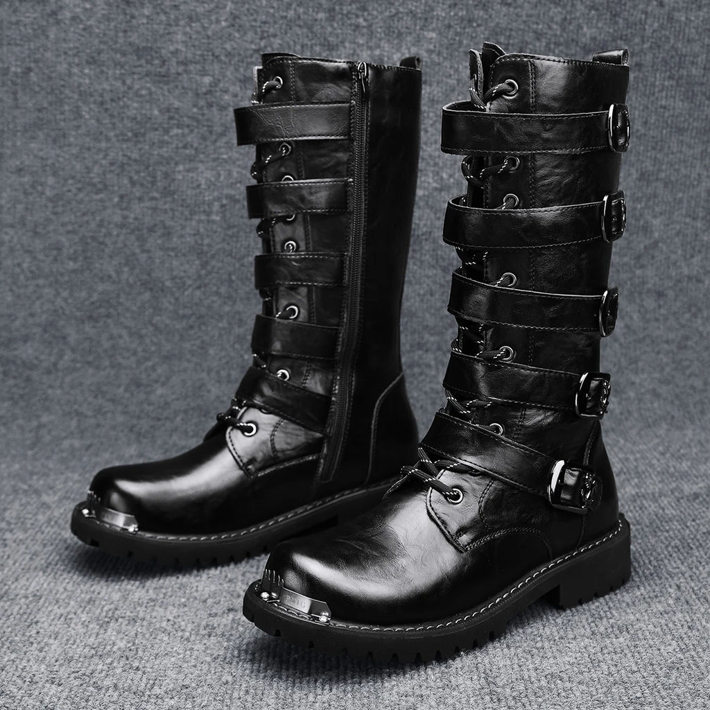 Gothic Motorcycle Power Boots