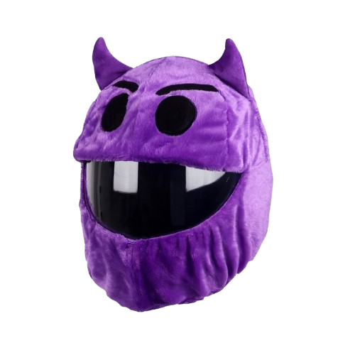 PURPLE DEVIL EMOJI | Helmet Cover